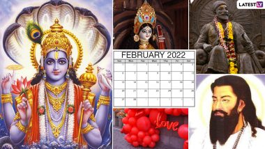 February 2022 Holidays Calendar With Festivals & Events: Vasant Panchami, Valentine’s Day, Chinese New Year; Know All Important Dates and List of Indian Bank Holidays for the Month